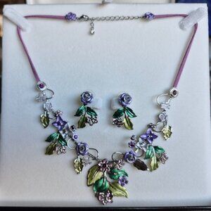 Fifth Avenue Collection - Hand-Crafted Necklace and Matching Earrings